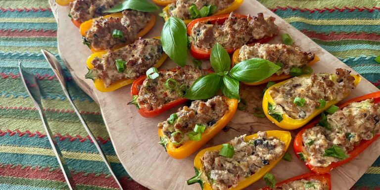 Deliciously Irresistible Sausage-Stuffed Mini Peppers: A Perfectly Flavorful Appetizer Delight