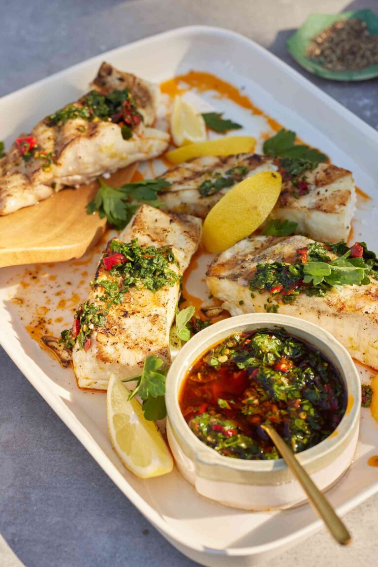 Zesty Grilled Halibut with Spicy Calabrian Chile Gremolata: A Flavor-Packed Culinary Delight