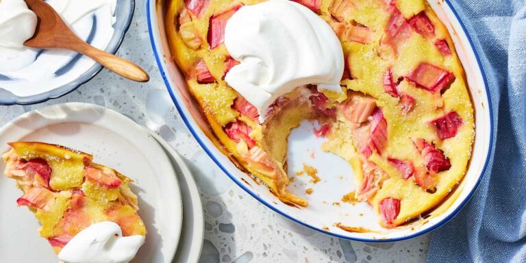 Rhubarb-Buttermilk Clafoutis Recipe »Delightful Rhubarb-Buttermilk Clafoutis: A Comforting French Dessert to Savor »