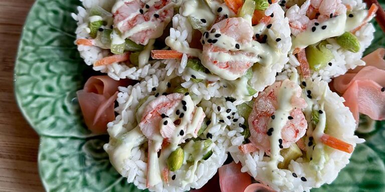 Spicy Wasabi Shrimp Sushi Cups: A Flavorful Delight for Your Taste Buds